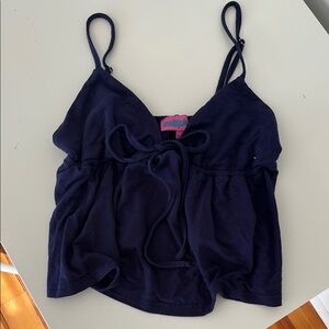Edikted tank top navy blue